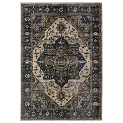 Eliana ELI05 Blue Medallion Rug