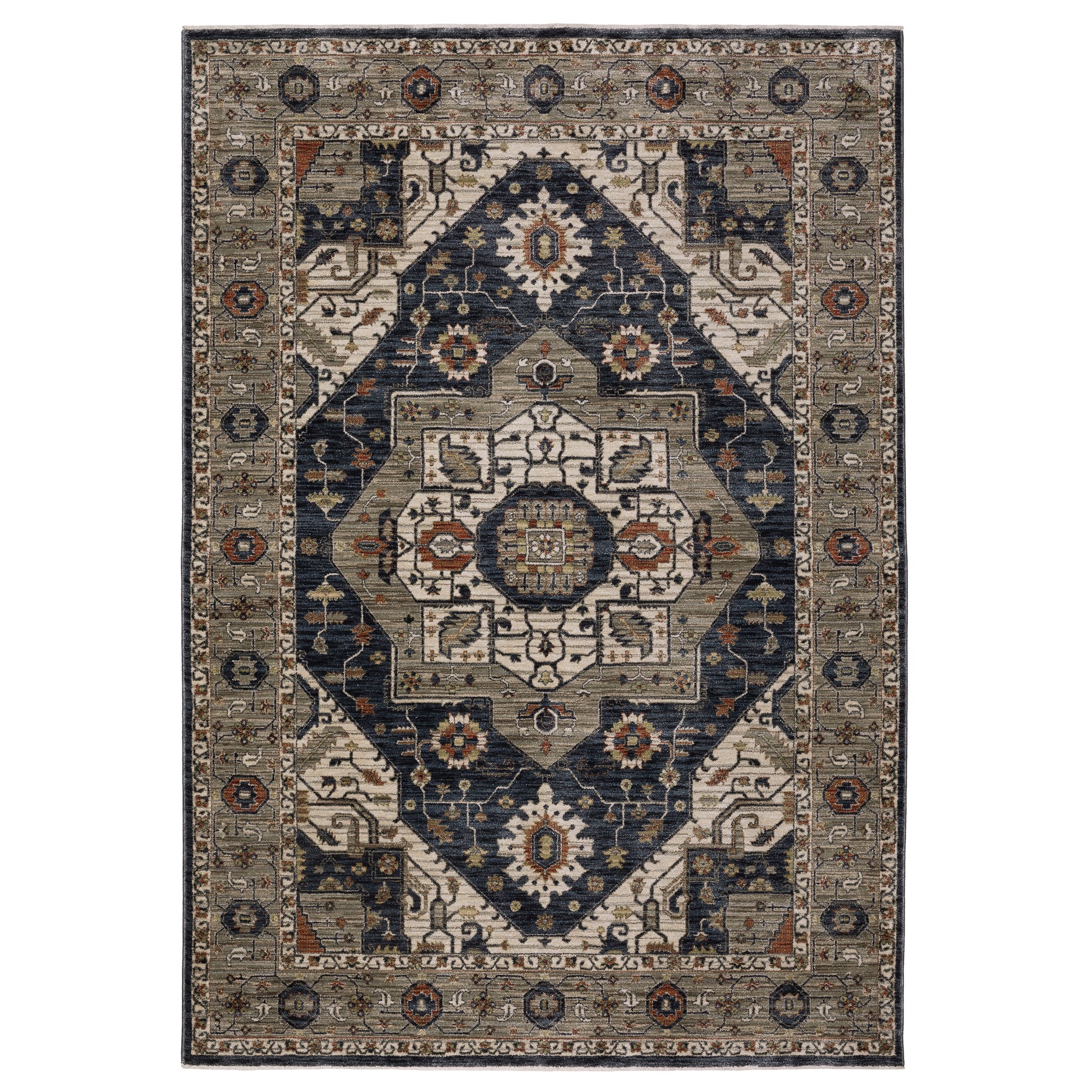 Eliana ELI07 Brown Medallion Rug