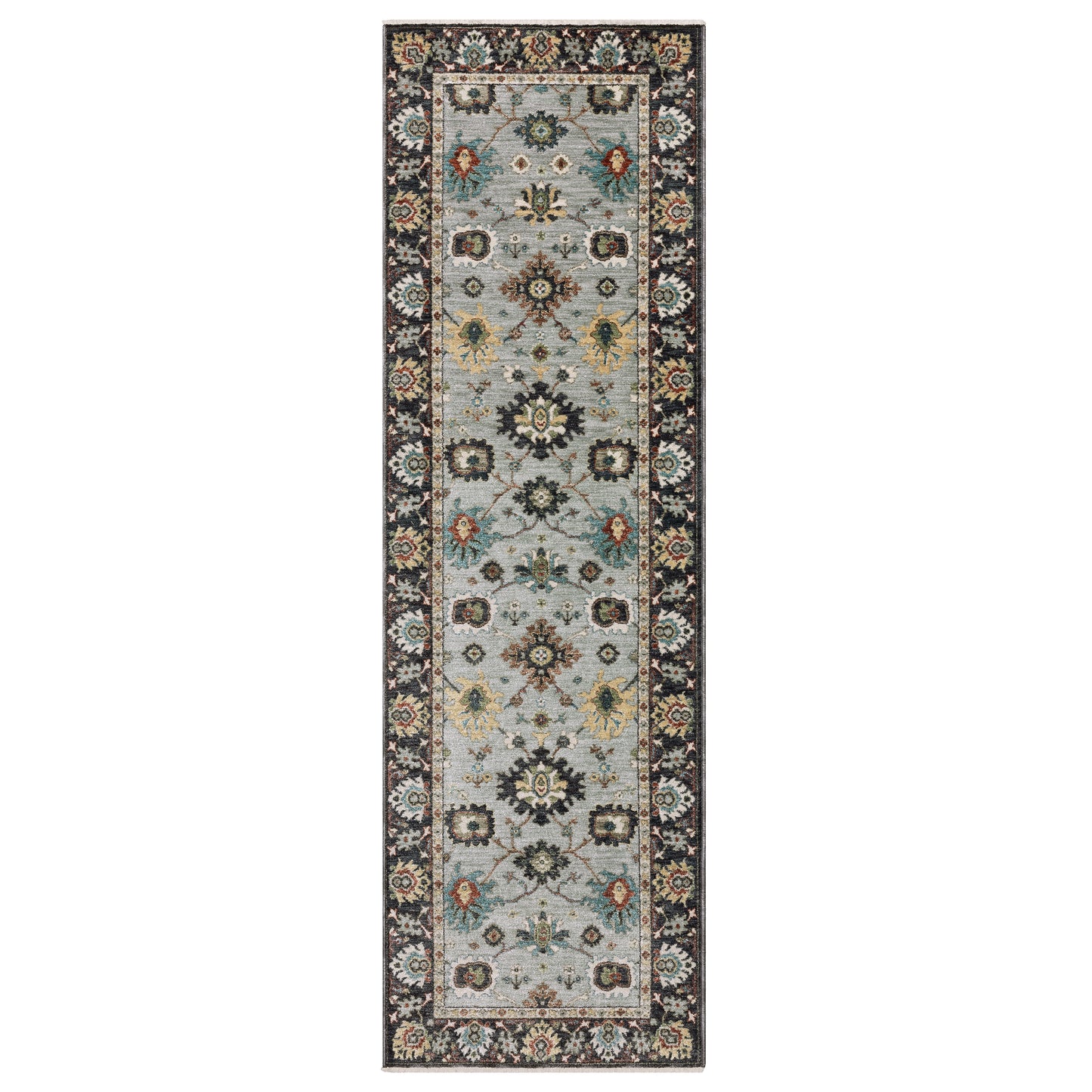 Eliana Eli08 Blue/ Multi Floral Rug