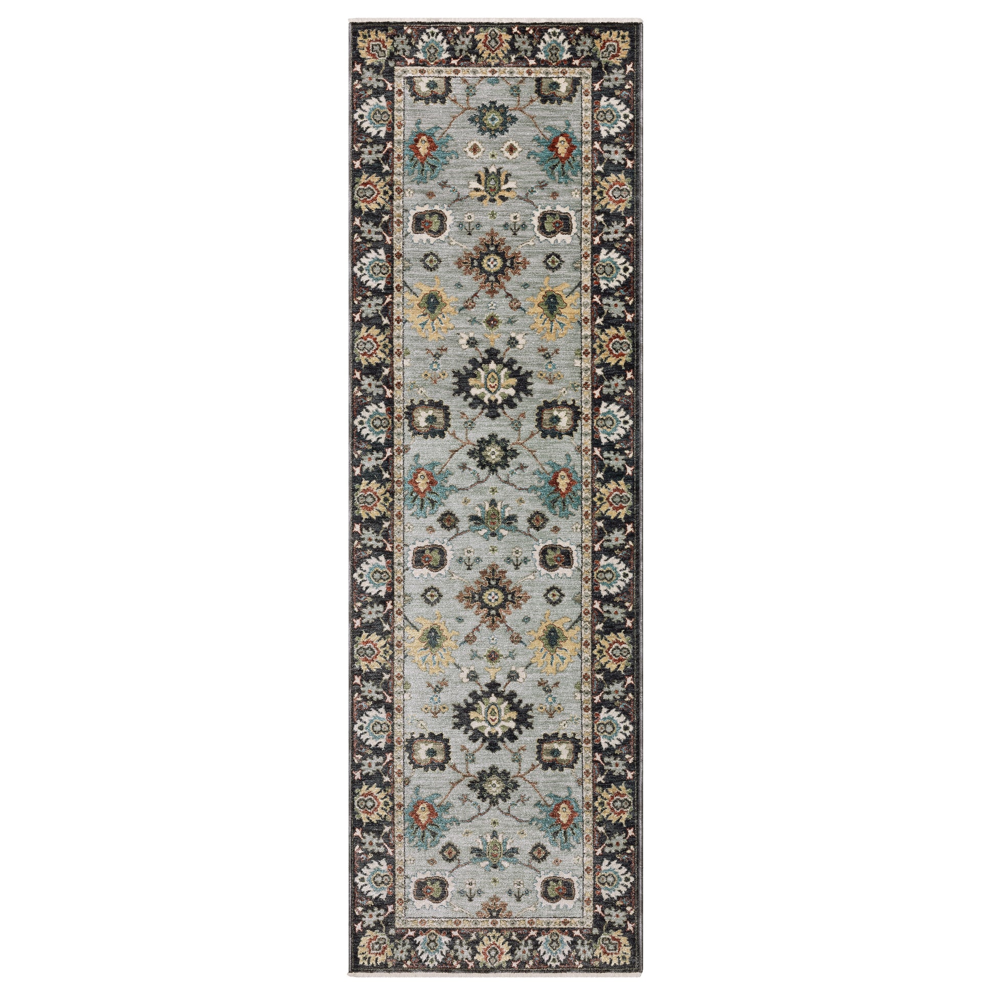 Eliana Eli08 Blue/ Multi Floral Rug