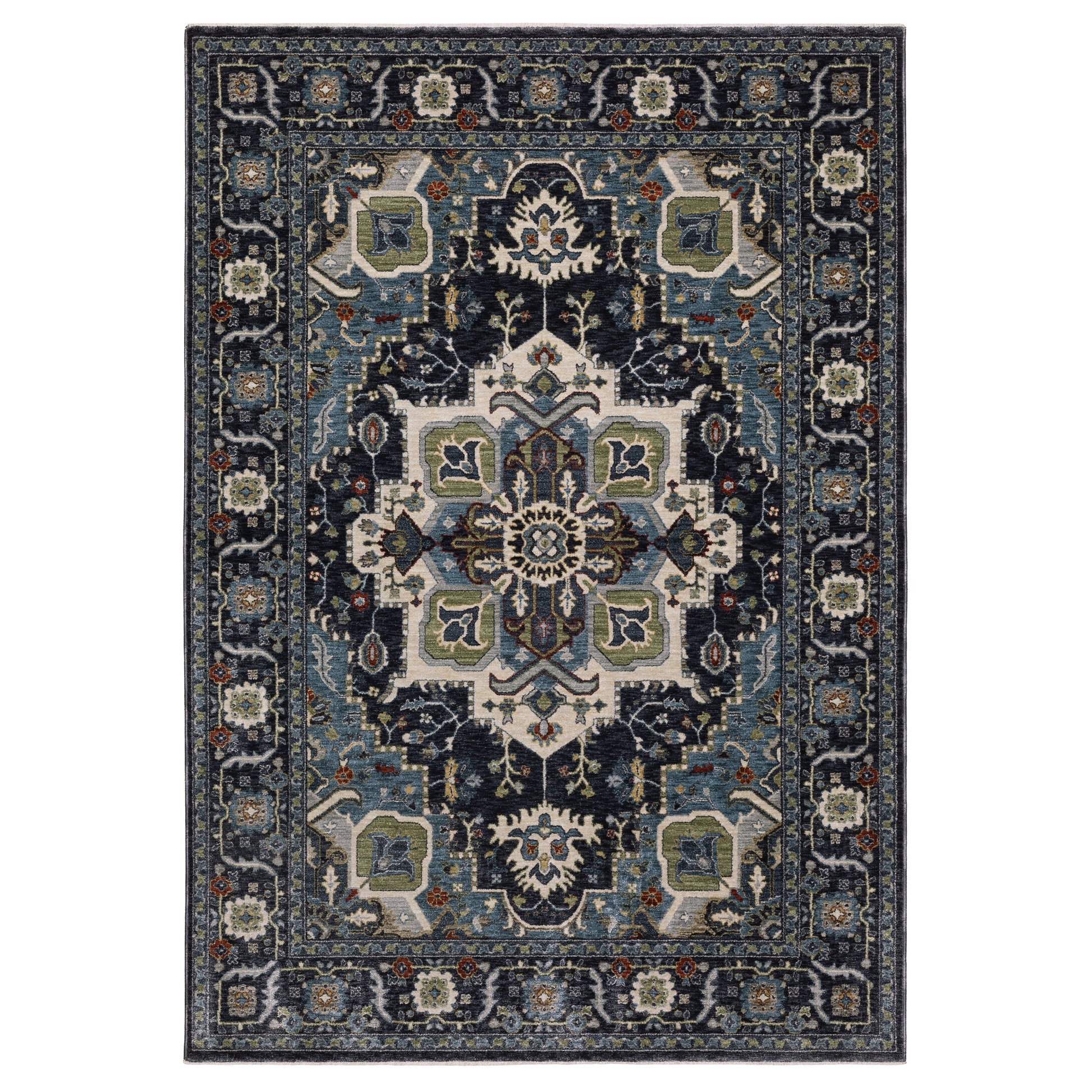 Eliana ELI09 Blue Medallion Rug