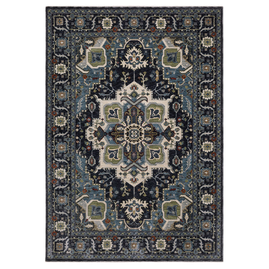 Eliana ELI09 Blue Medallion Rug