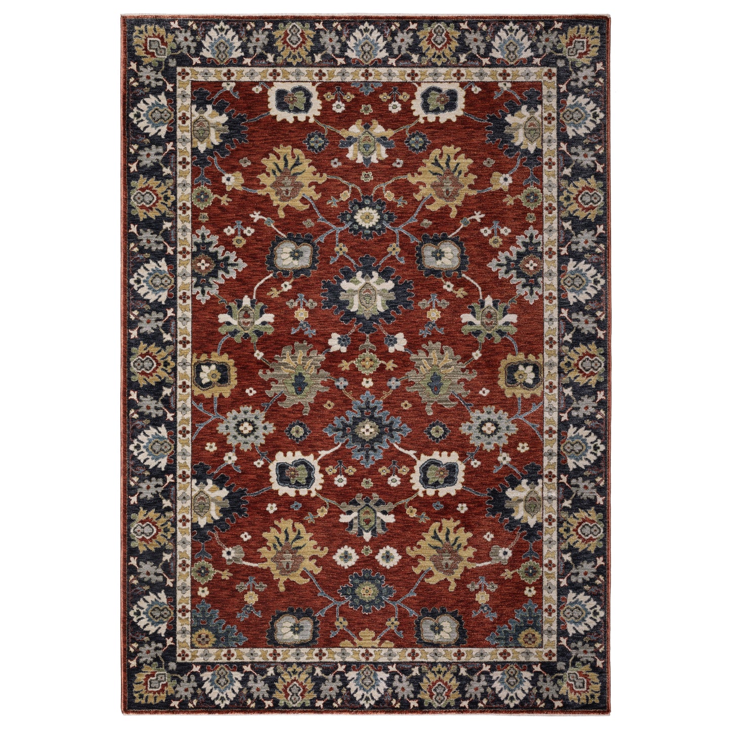 Eliana ELI12 Red Floral Rug