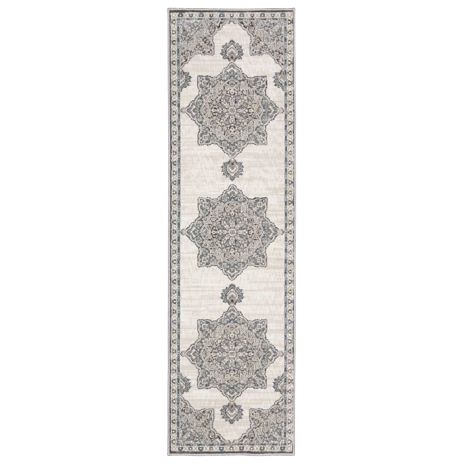 Ellington ELL01 Ivory Medallion Rug