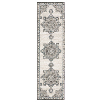 Ellington ELL01 Ivory Medallion Rug