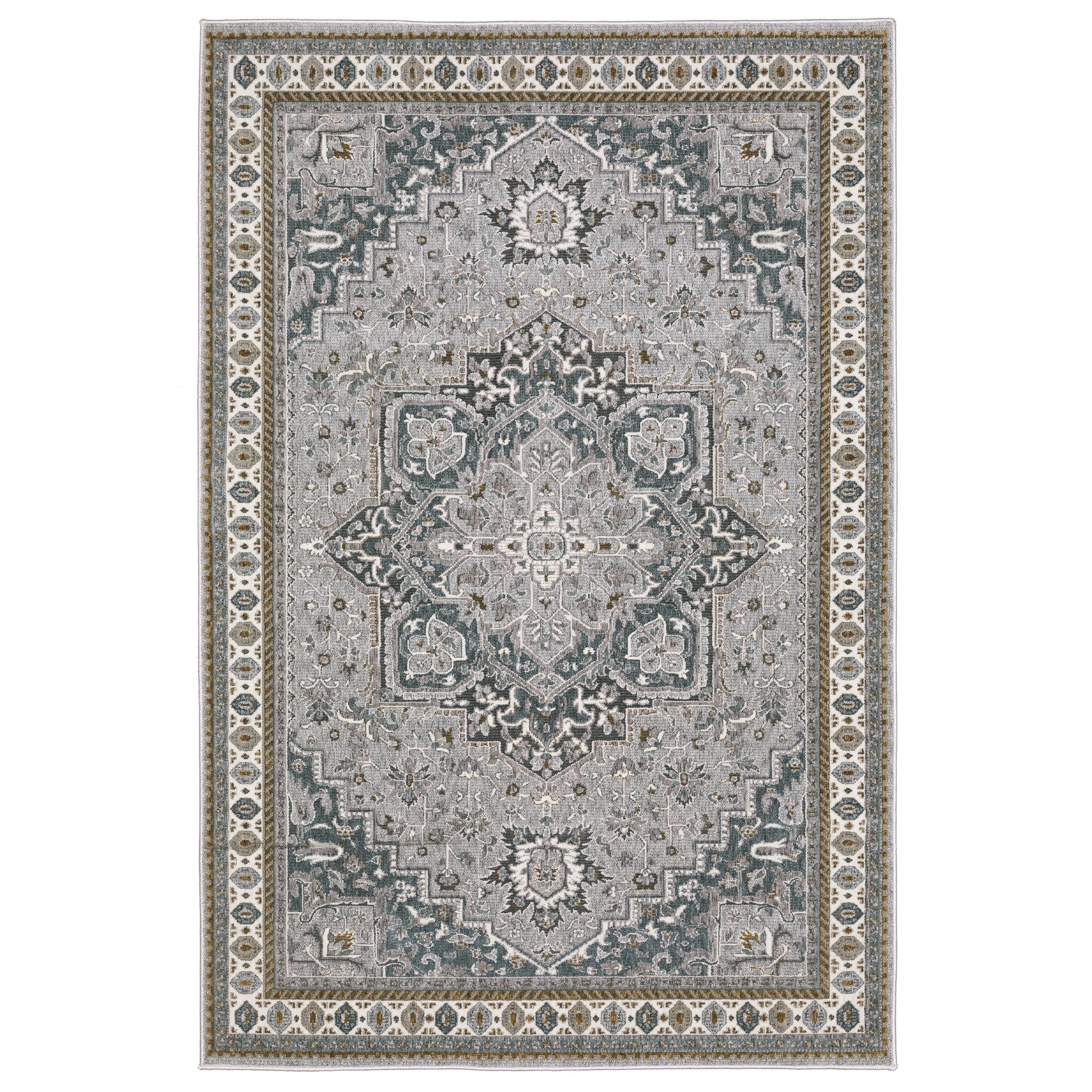 Ellington ELL02 Blue Medallion Rug