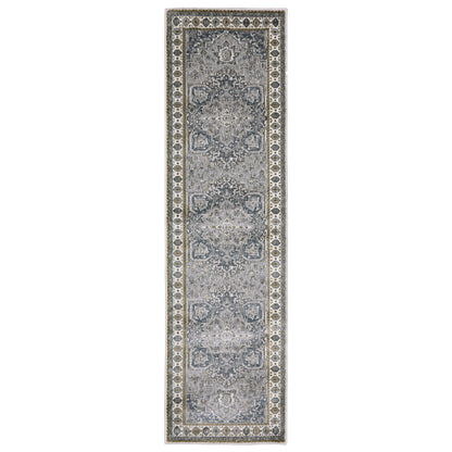 Ellington ELL02 Blue Medallion Rug