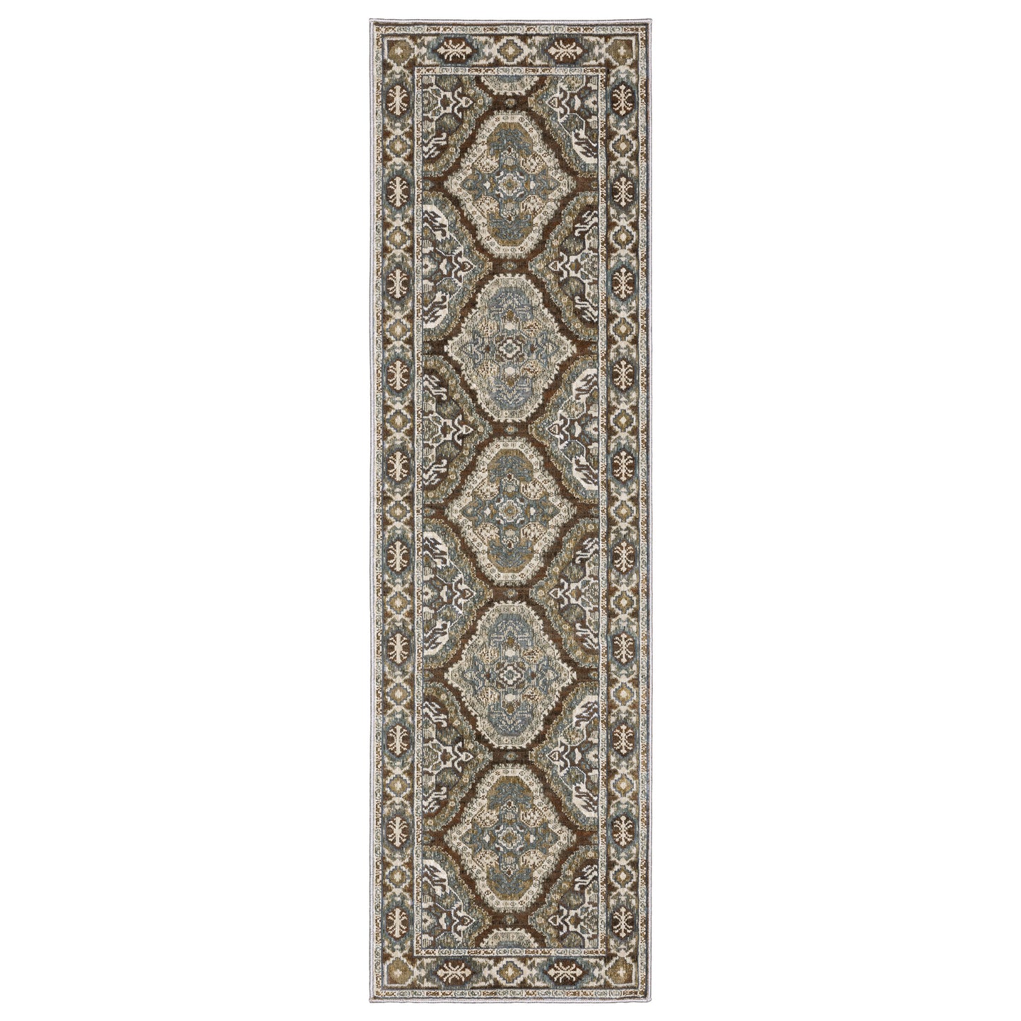 Ellington ELL03 Rust Geometric Rug