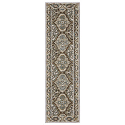 Ellington ELL03 Rust Geometric Rug