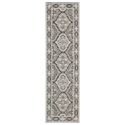 Ellington ELL04 Grey Geometric Rug