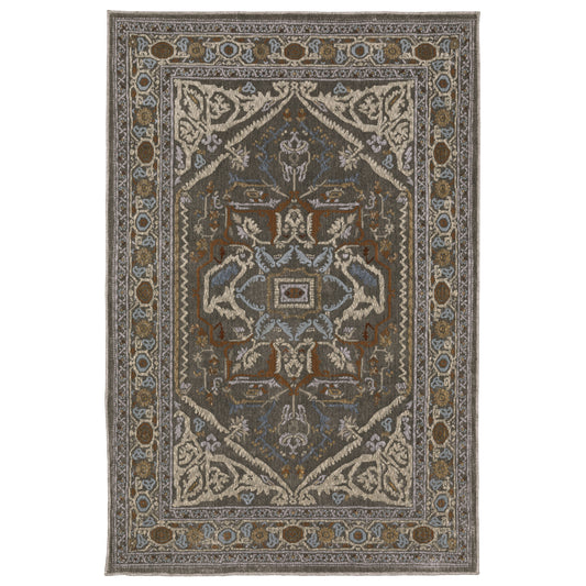 Ellington ELL05 Grey Medallion Rug