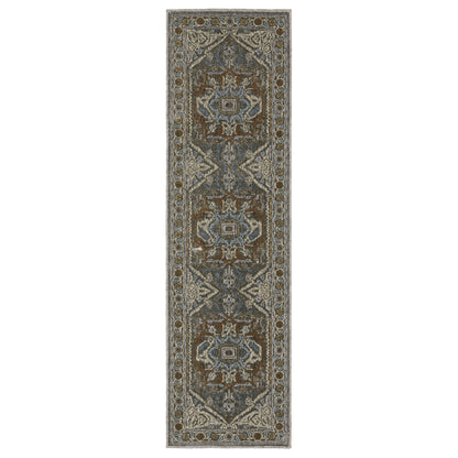 Ellington ELL05 Grey Medallion Rug