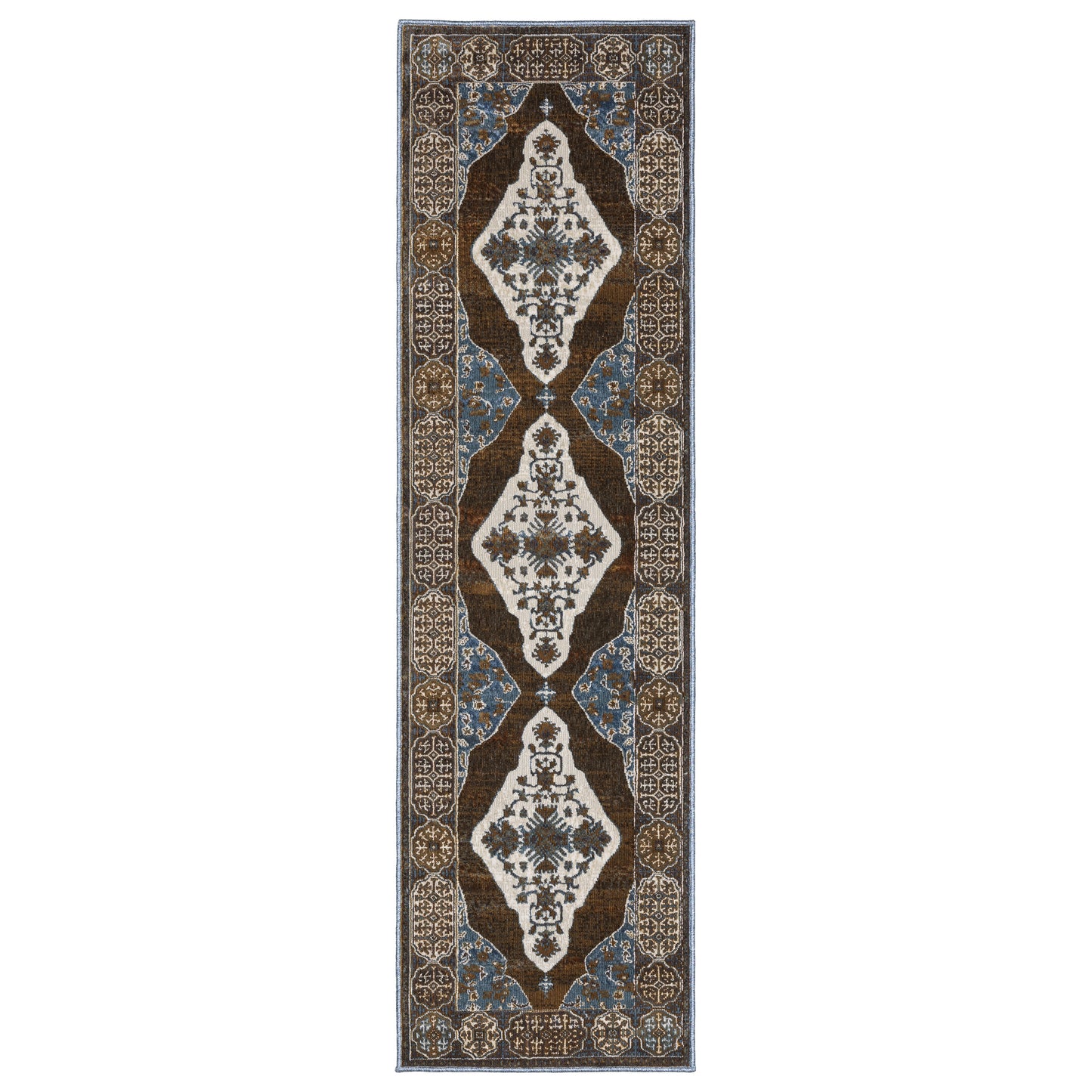 Ellington ELL06 Rust Medallion Rug