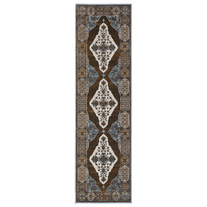Ellington ELL06 Rust Medallion Rug