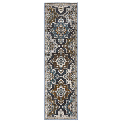 Ellington ELL07 Blue Oriental Rug