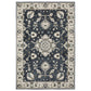 Ellington ELL08 Blue Floral Rug