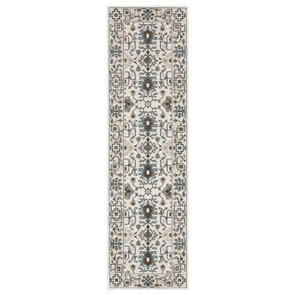 Ellington ELL10 Ivory Floral Rug