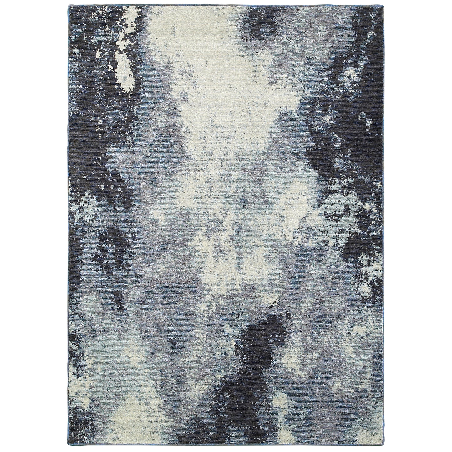 Evolution 8000B Navy Abstract Rug
