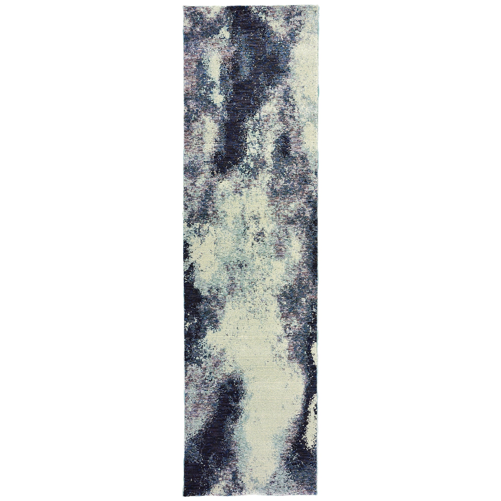 Evolution 8000B Navy Abstract Rug