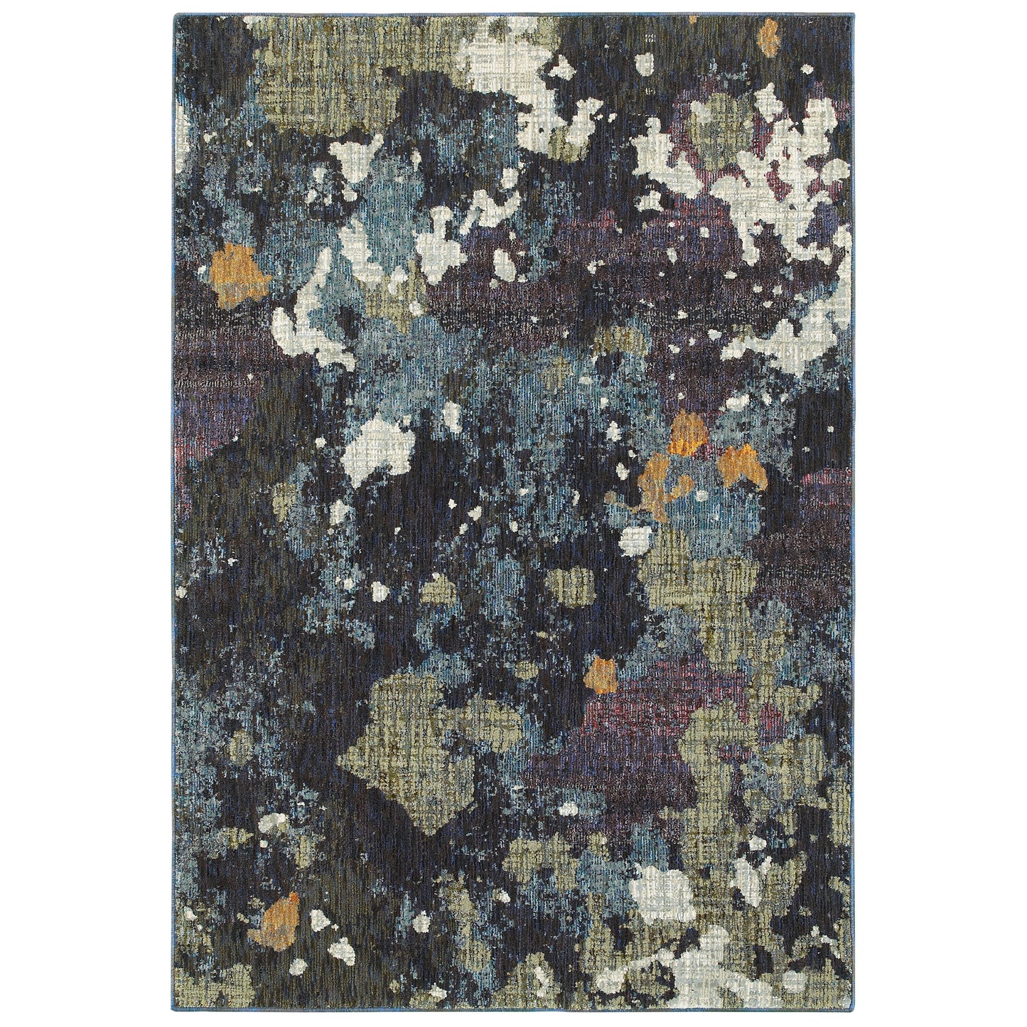 Evolution 8029A Navy Abstract Rug