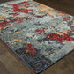 Evolution 8036C Blue Abstract Rug
