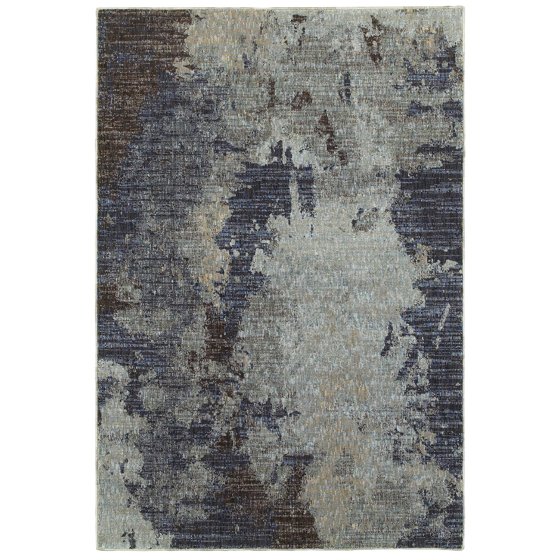 Evolution 8049B Navy Abstract Rug