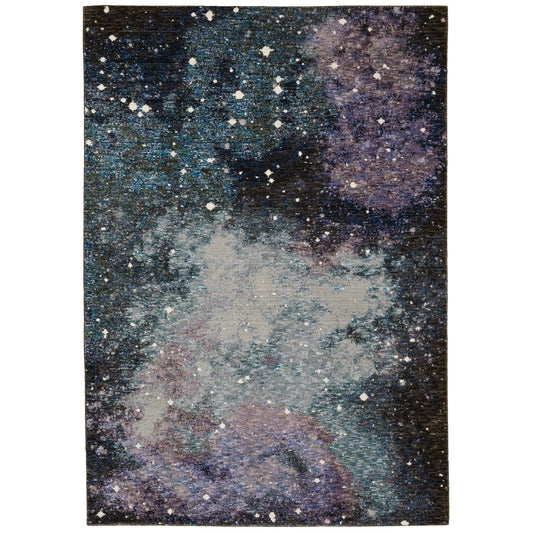 Evolution 0958A Midnight Abstract Rug