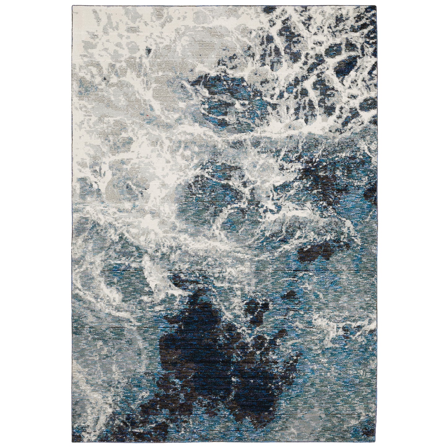 Evolution 0962A Blue Abstract Rug