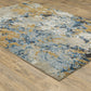 Evolution 0980A Blue Abstract Rug
