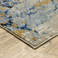 Evolution 0980A Blue Abstract Rug