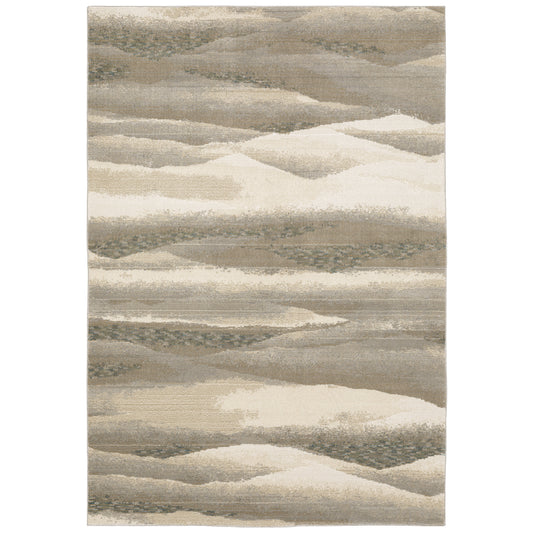 Evolution 0982C Beige Abstract Rug