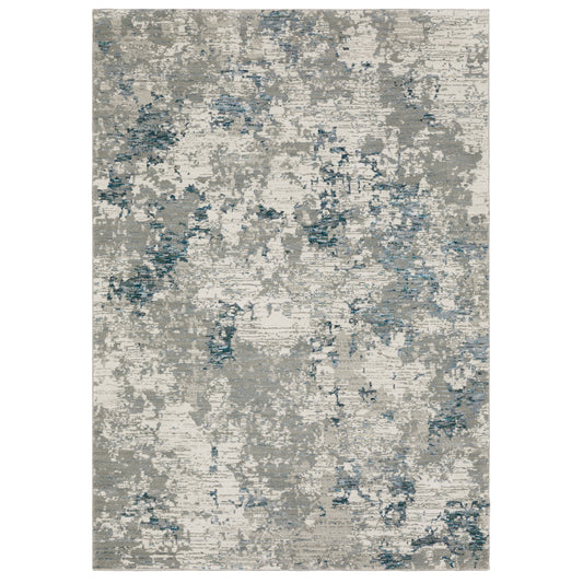 Evolution 0984D Grey Abstract Rug