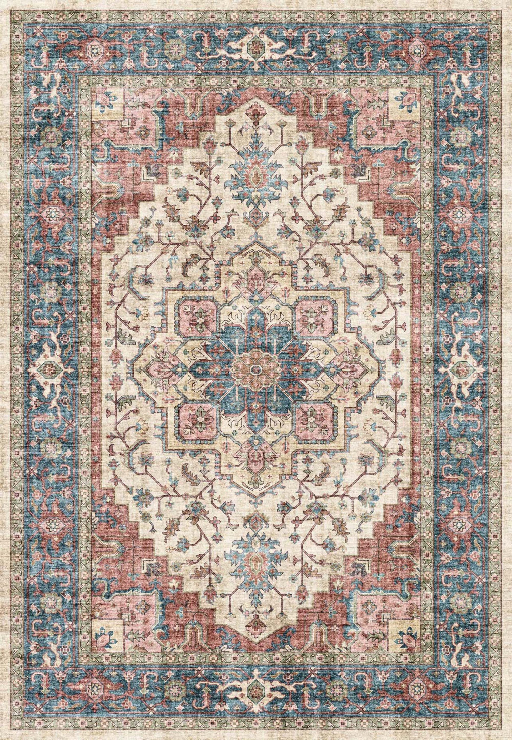 ELISE 6302 Red/Blue/Beige – main