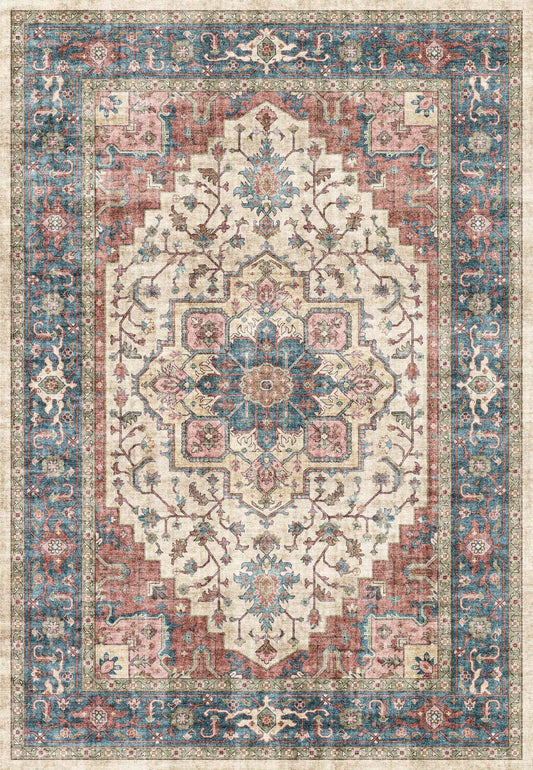 ELISE 6302 Red/Blue/Beige – main