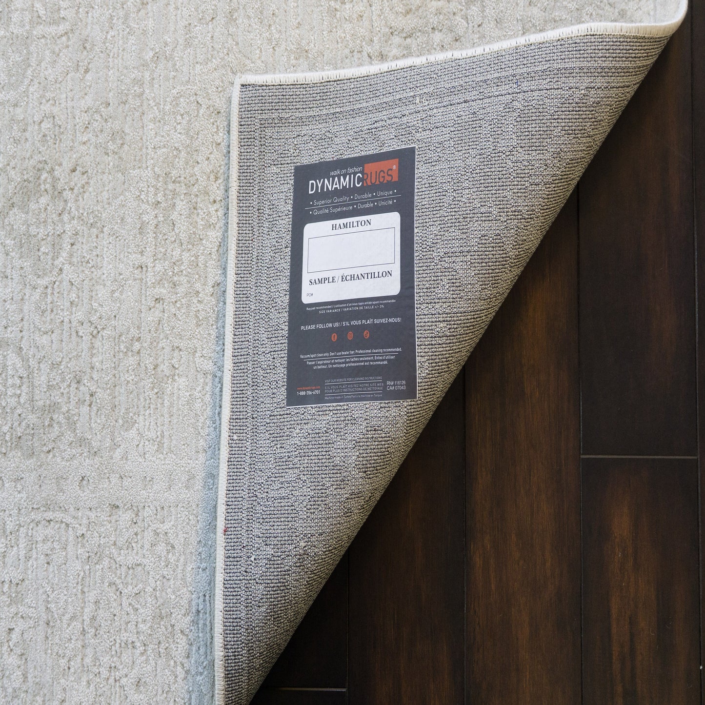 HAMILTON 10605 Ivory/Grey – corner