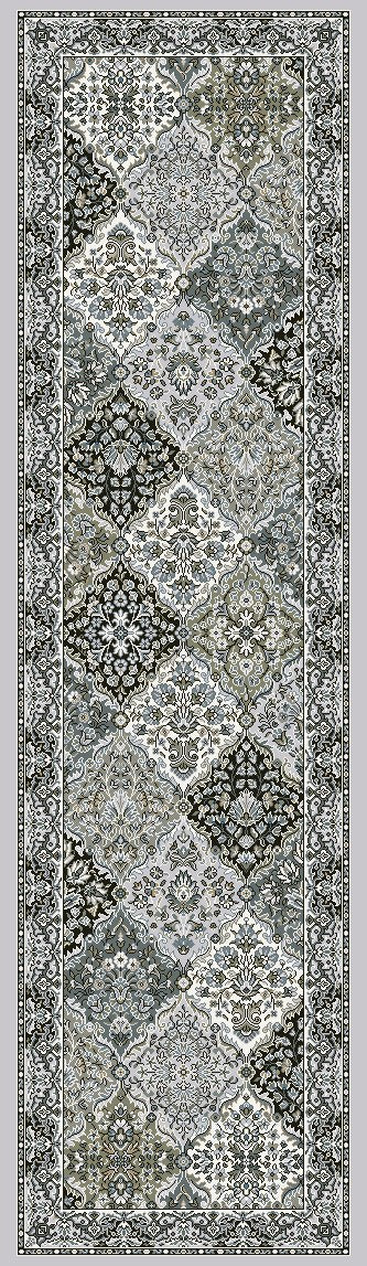 ANCIENT GARDEN 57008 CREAM/GREY
