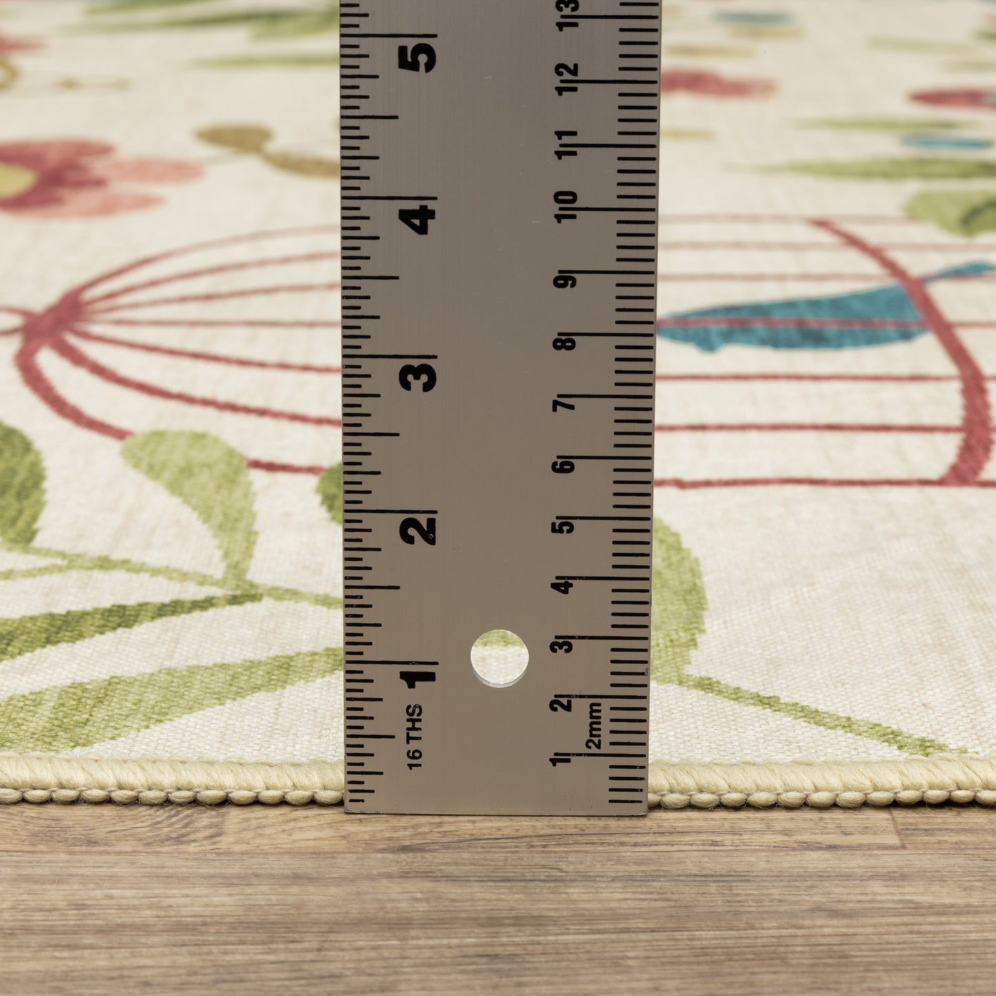 Fiji Animal Beige/ Multi Botanical Flat Weave Rug