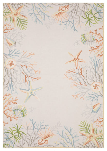 Fiji FIJ06 Beige Tropical Rug