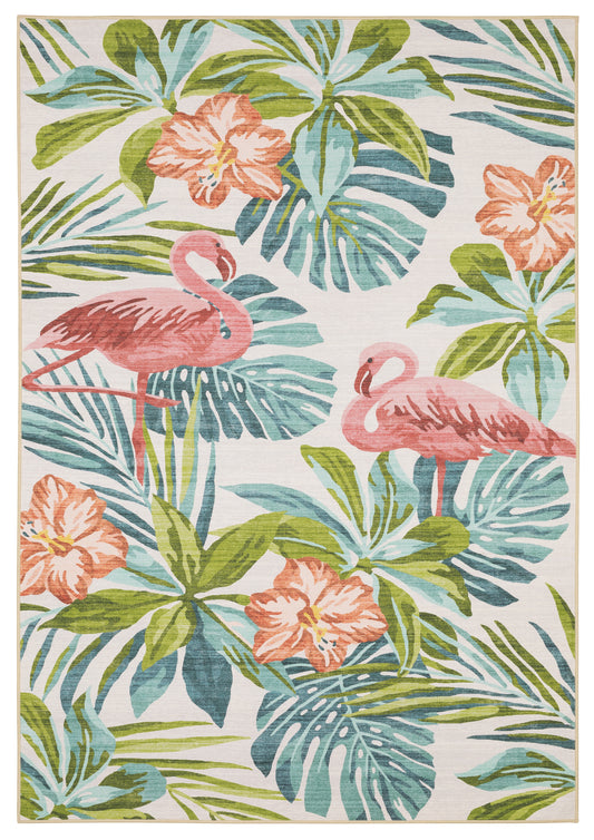 Fiji FIJ08 Beige Botanical Rug