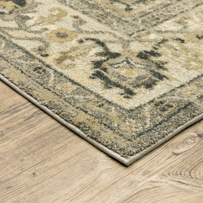 Florence Medallion Beige/ Grey Southwest/Lodge Cut Pile Rug