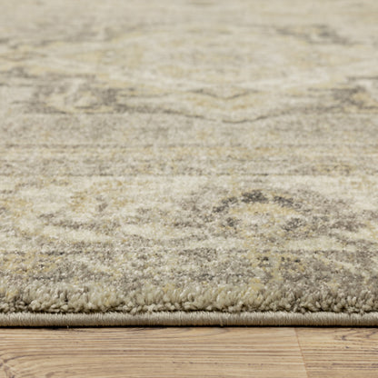 Florence Medallion Beige/ Grey Southwest/Lodge Cut Pile Rug