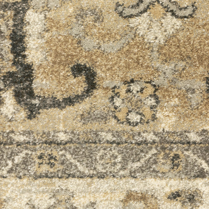 Florence Medallion Beige/ Grey Southwest/Lodge Cut Pile Rug