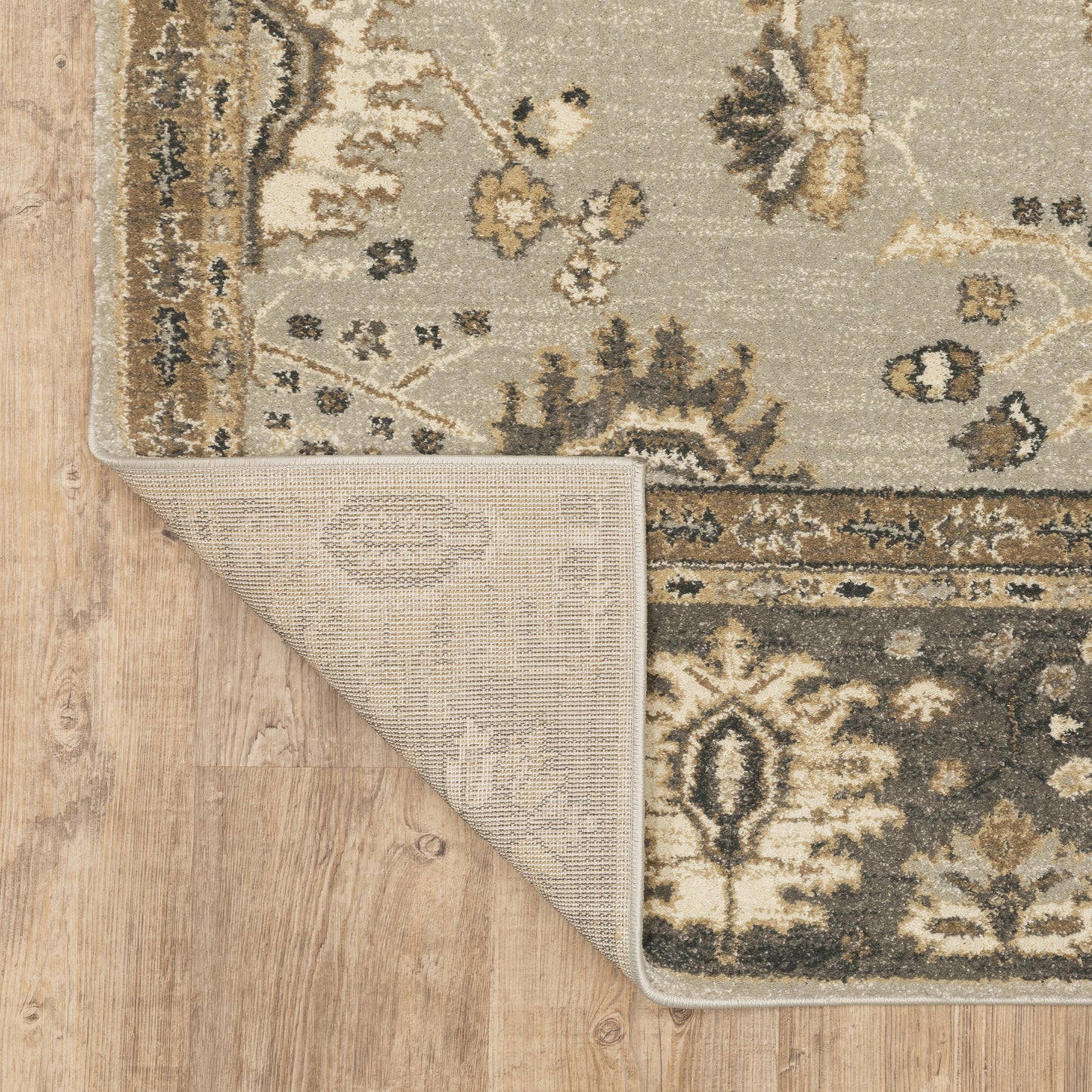 Florence Oriental Blue/ Brown Cut Pile Rug
