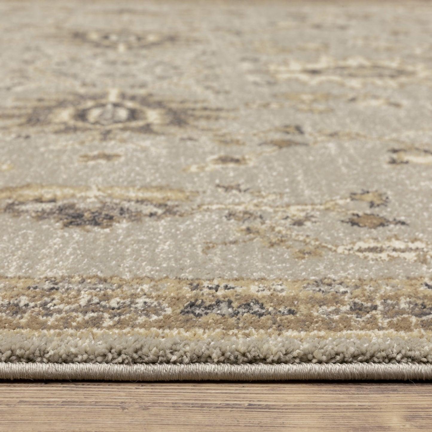 Florence Oriental Blue/ Brown Cut Pile Rug
