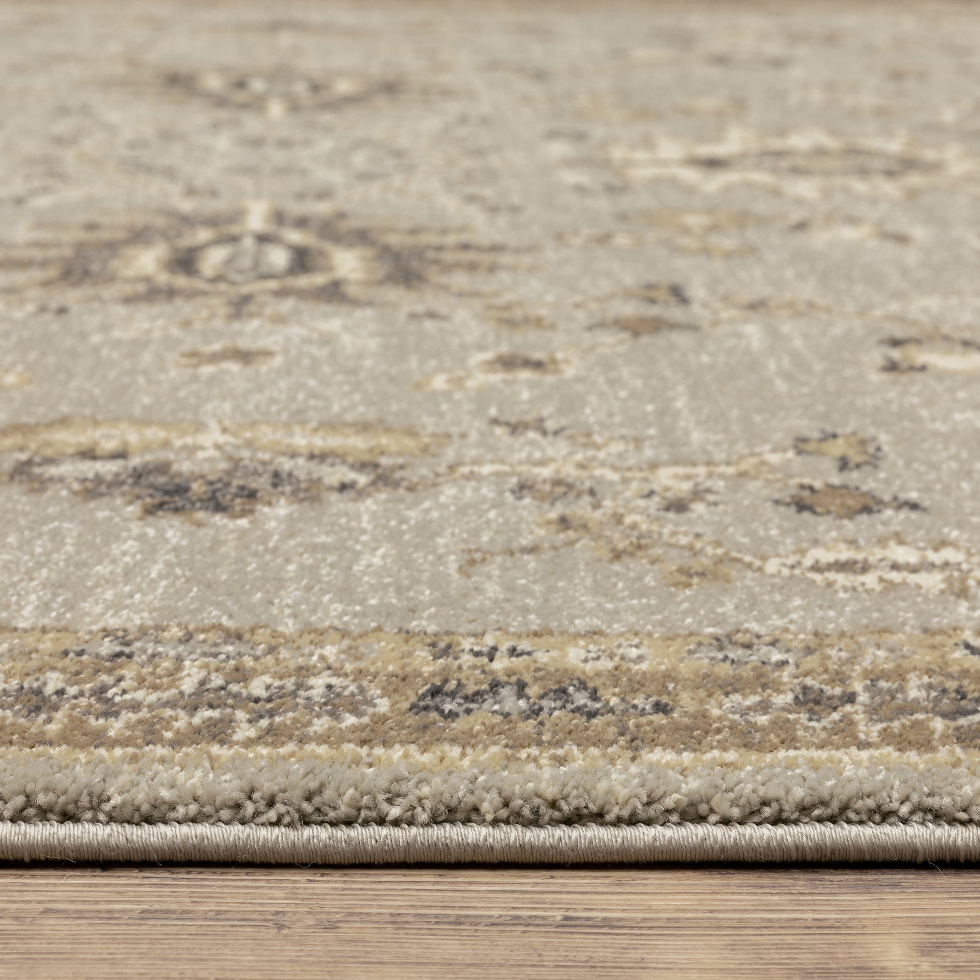 Florence Oriental Blue/ Brown Cut Pile Rug