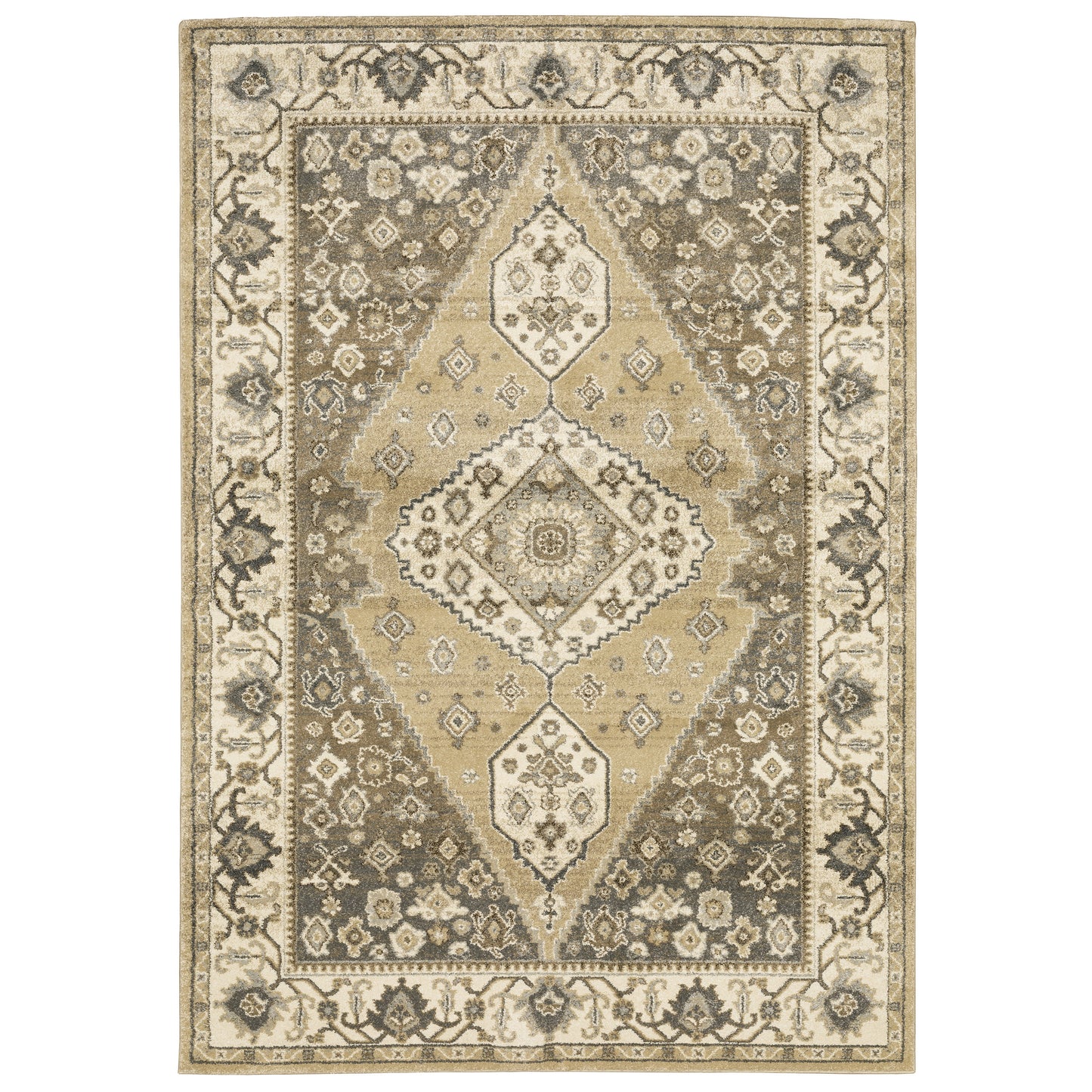 Florence 661I6 Beige Medallion Rug
