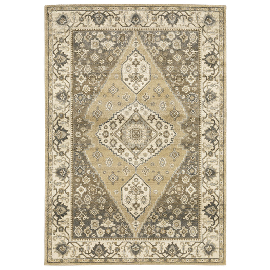 Florence 661I6 Beige Medallion Rug