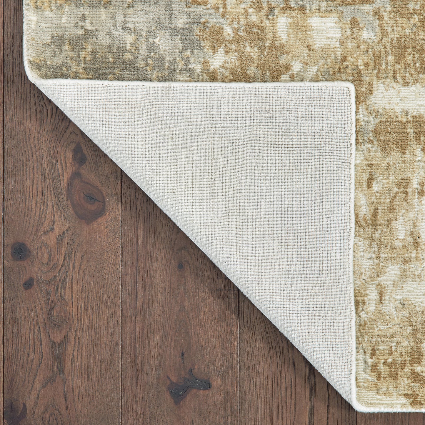 Formations Distressed Grey/ Brown Abstract Cut Pile Rug