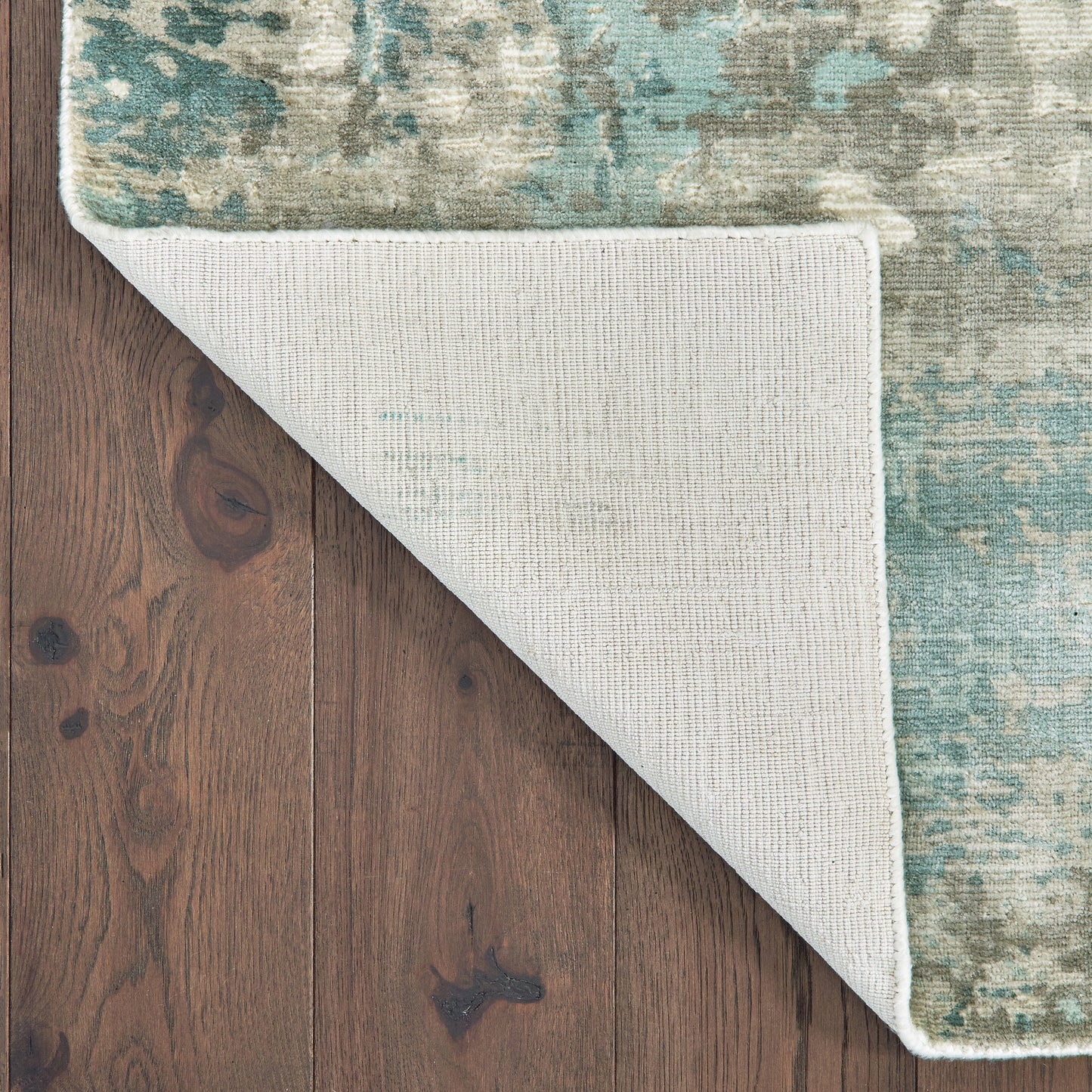 Formations Distressed Blue/ Grey Abstract Cut Pile Rug