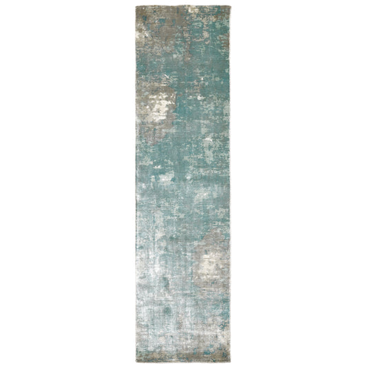 Formations 70005 Blue/ Grey Distressed Abstract Rug